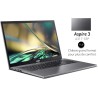Acer Aspire 3 A317-55P-C8DB, Ordinateur Portable 17.3" Full HD IPS, PC Portable (Intel Processeur Celeron N100, Ram 4Go, SSD 128Go, Intel UHD Graphics, Windows 11 Famille) Clavier AZERTY, Laptop Gris