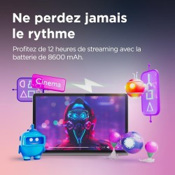 Lenovo Tab Plus - Tablette tactile 11,5 pouces 2K Full HD Dolby Atmos JBL (Mediatek G99, 8 Go de RAM, 128 Go eMMC, Android 14, WiFi + Bluetooth) - Gris Luna