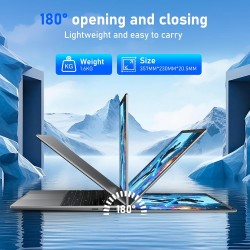 FUNYET Ordinateur Portable,2025 15,6 Pouces Laptop, 8GB RAM, 512GB SSD, Processeur N4020, IPS FHD 1920 x 1080, 5000 mAh, Étudiant, Emplacement pour Carte TF, Win11pro Notebook
