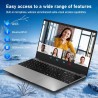 FUNYET Ordinateur Portable,2025 15,6 Pouces Laptop, 8GB RAM, 512GB SSD, Processeur N4020, IPS FHD 1920 x 1080, 5000 mAh, Étudiant, Emplacement pour Carte TF, Win11pro Notebook